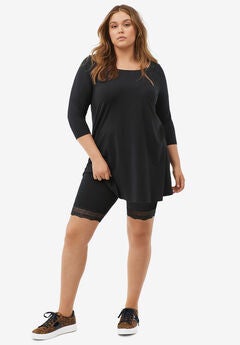Lace Hem Bike Shorts
