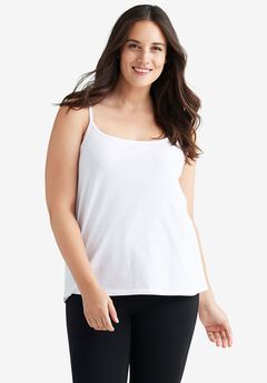 Plus Size White Camis