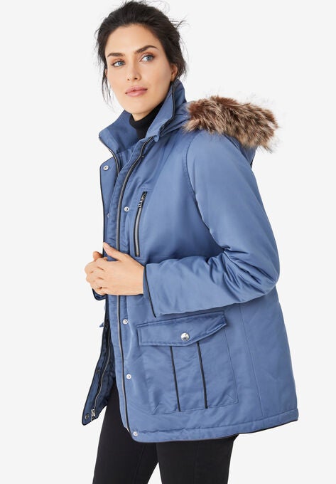 4-Pocket High-Low Parka, , alternate image number null