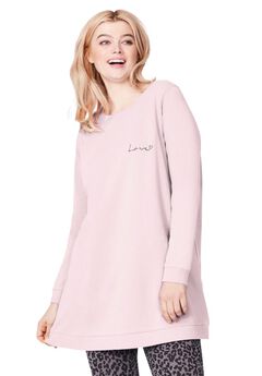 French Terry Love Tunic Sweatshirt