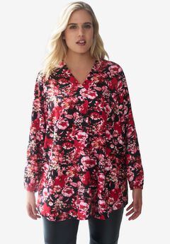 Long Sleeve Inverted Pleat Tunic