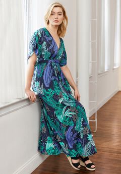 Knit Tie-Back Maxi