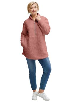 Half-Zip Sherpa Pullover