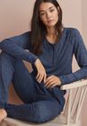Marled Henley Lounge Top, , alternate image number null