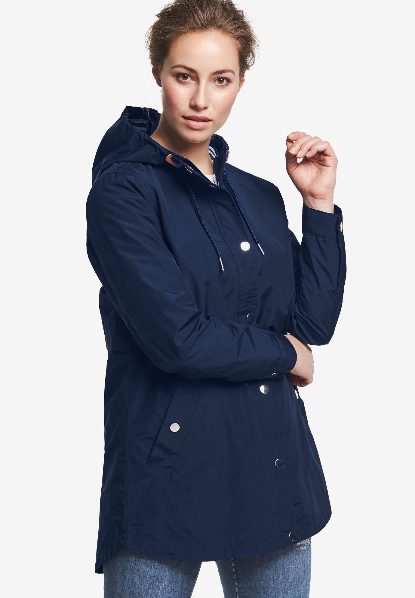 Ladies navy raincoats online