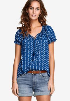 Plus Size Ruffle Tops