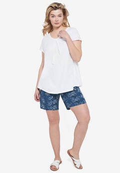 Twisted V-neck Tee
