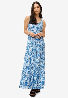 Plus Size Denim Maxi Dresses