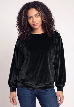 Full Sleeve Velour Top