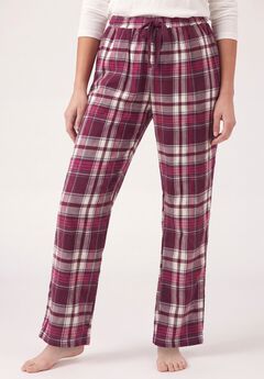 Flannel Sleep Pant With Drawstring Waist