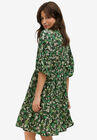 Notch Neck Empire Dress, , alternate image number null