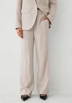 Wide Leg Linen Trouser
