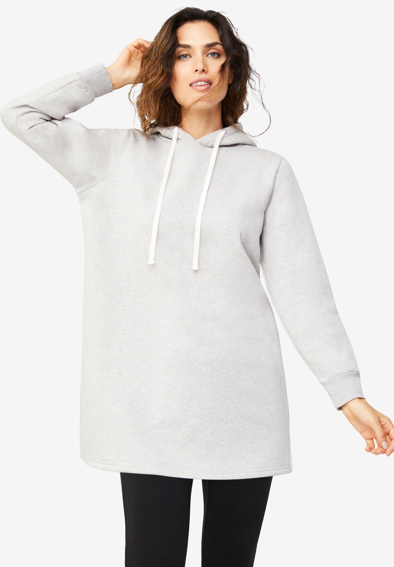 Womens hooded tunic 2025 sweatshirt