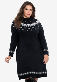 Fair Isle Sweater Dress