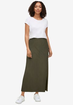 Plus Size Green Skirts