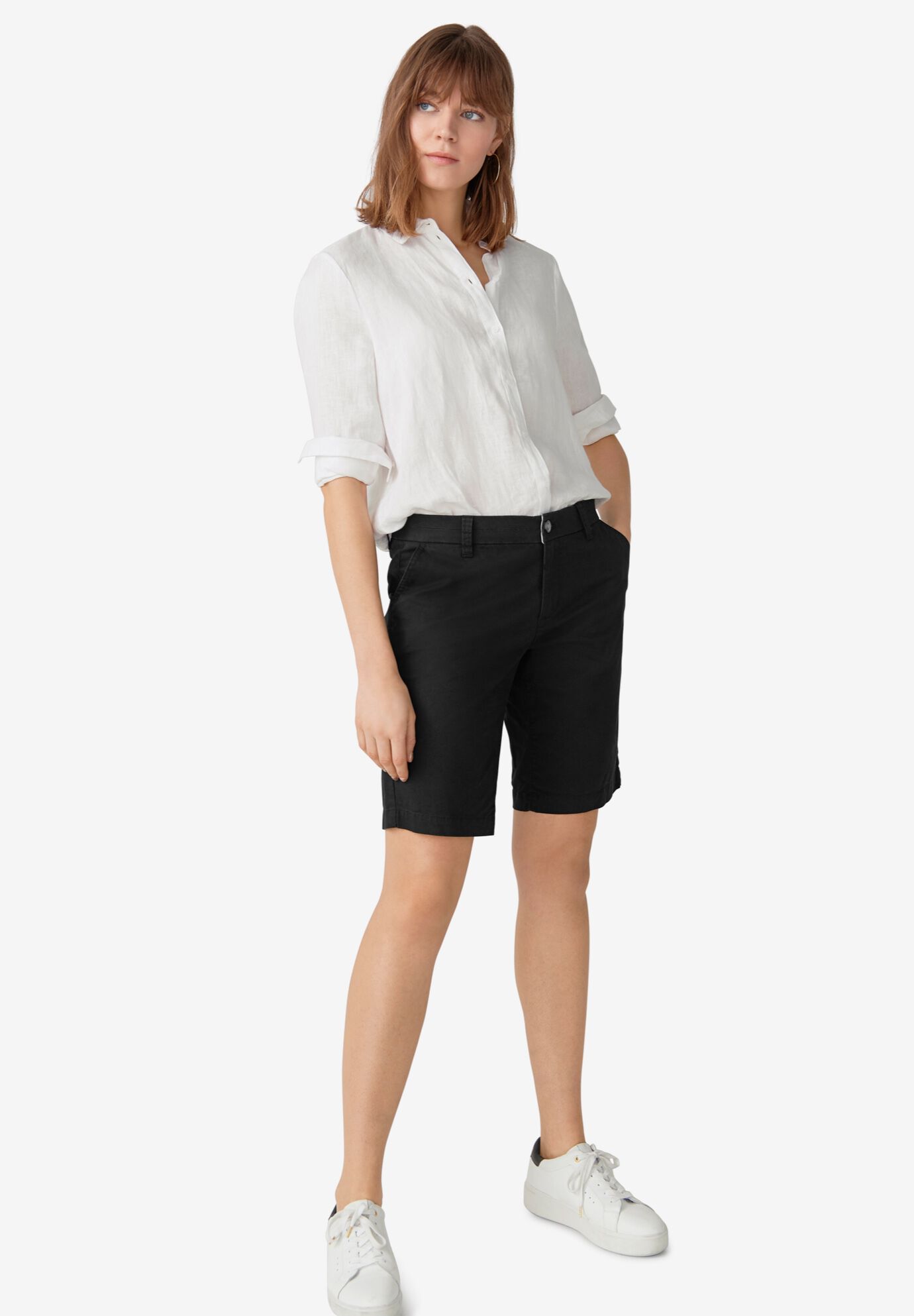 Woman within bermuda discount shorts
