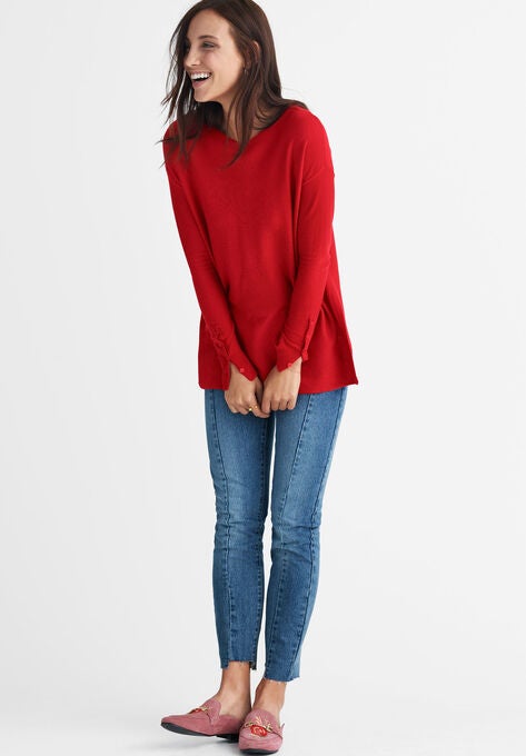 Boatneck Sweater Tunic, , alternate image number null