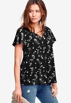 Flutter Sleeve Blouse
