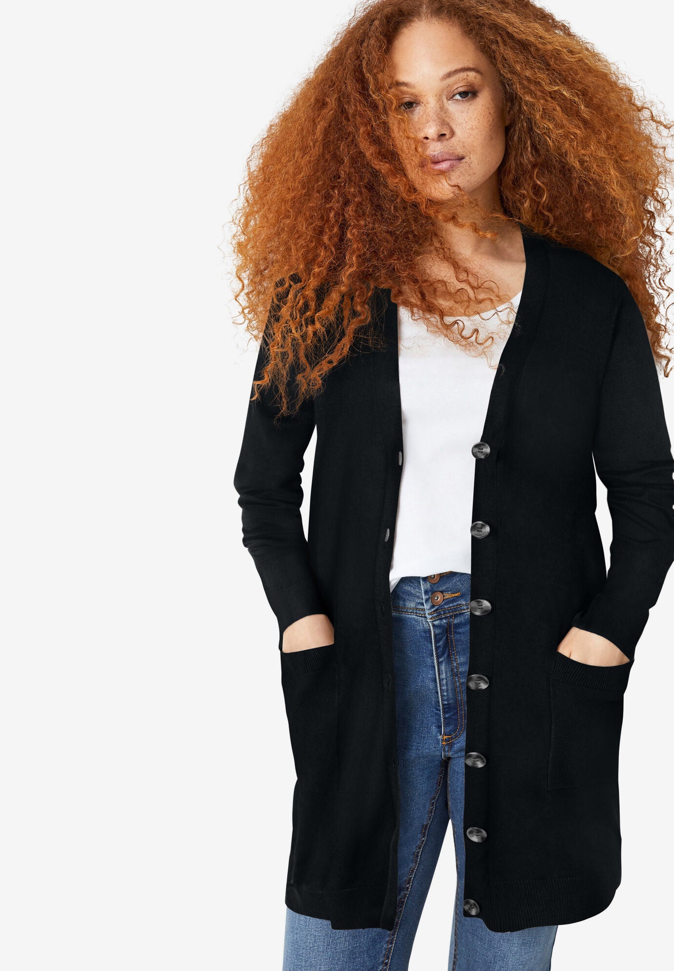 Woman within shop boyfriend cardigan
