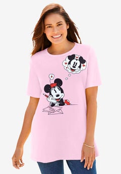 Disney Women’s Short Sleeve Valentine’s Day Minnie