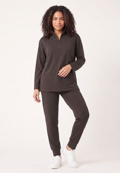 Plus Size Funnel-Neck Clothing