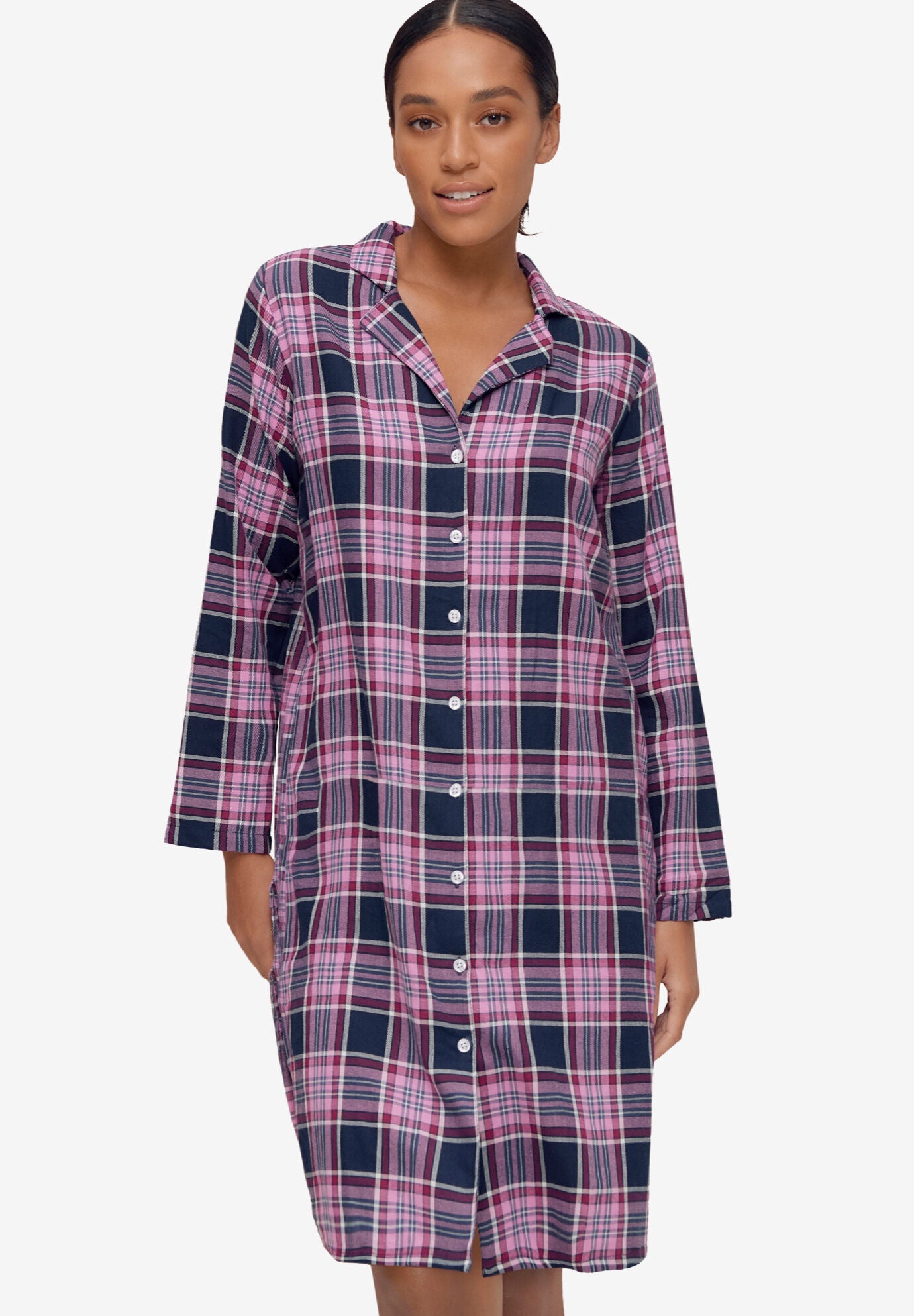 Cotton flannel sleep shirt sales