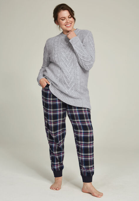 Plaid Flannel Sleep Pants, , alternate image number null