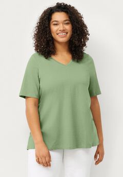 Plus Size Short Sleeve Tunics