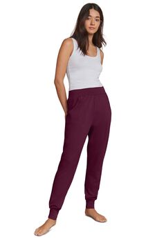 Cotton Spandex Jogger Pull On Pants
