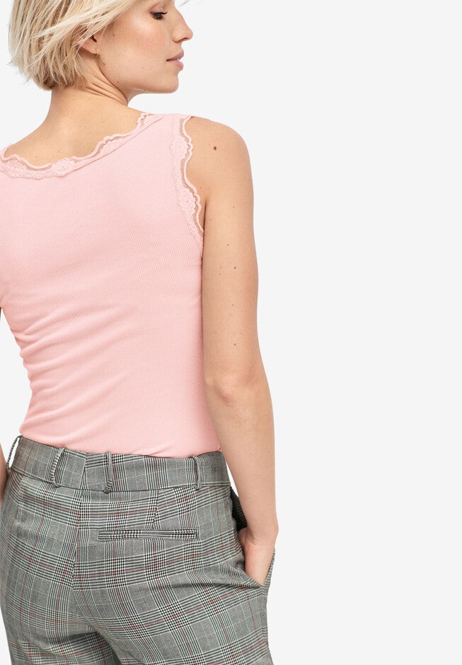 Scallop Lace Trim Tank, , on-hover image number 1