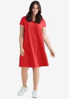 A-Line Knit Tee Dress