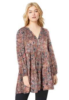 Plus Size Flowy Tops