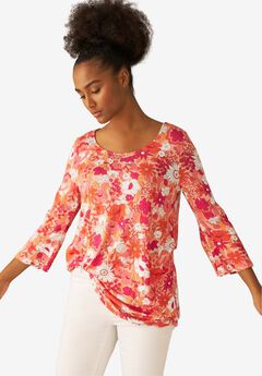 Bell Sleeve A-Line Knit Tunic