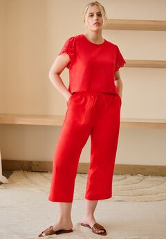 Plus Size Red Pants