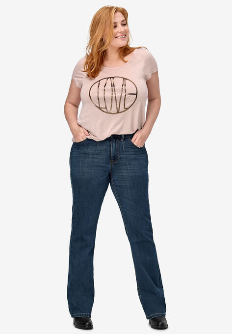 Bootcut Stretch Jeans | Woman Within