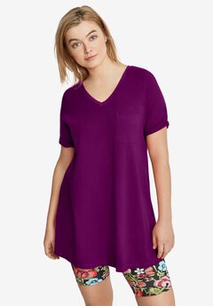 V-neck A-line Tunic