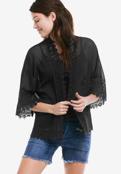 Plus Size Sheer Tops