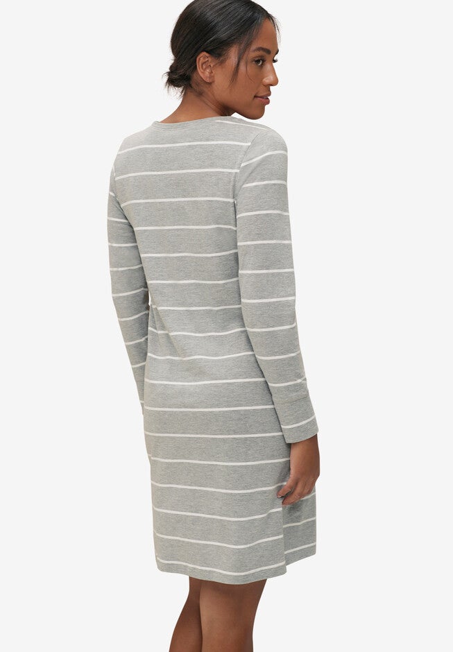 Scoop Neck Sleep Shirt, , on-hover image number 1