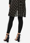 Glitter Side Stripe Ponte Leggings, , on-hover image number null