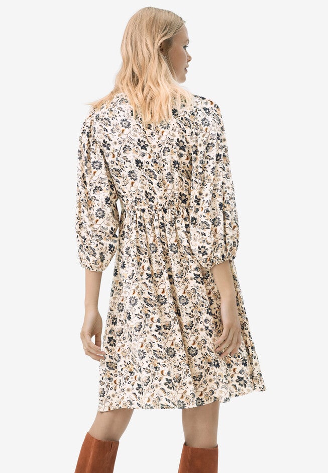 Keyhole A-line Dress, , on-hover image number null