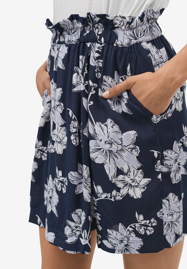 Pull-On Paperbag Waist Skort, , alternate image number null
