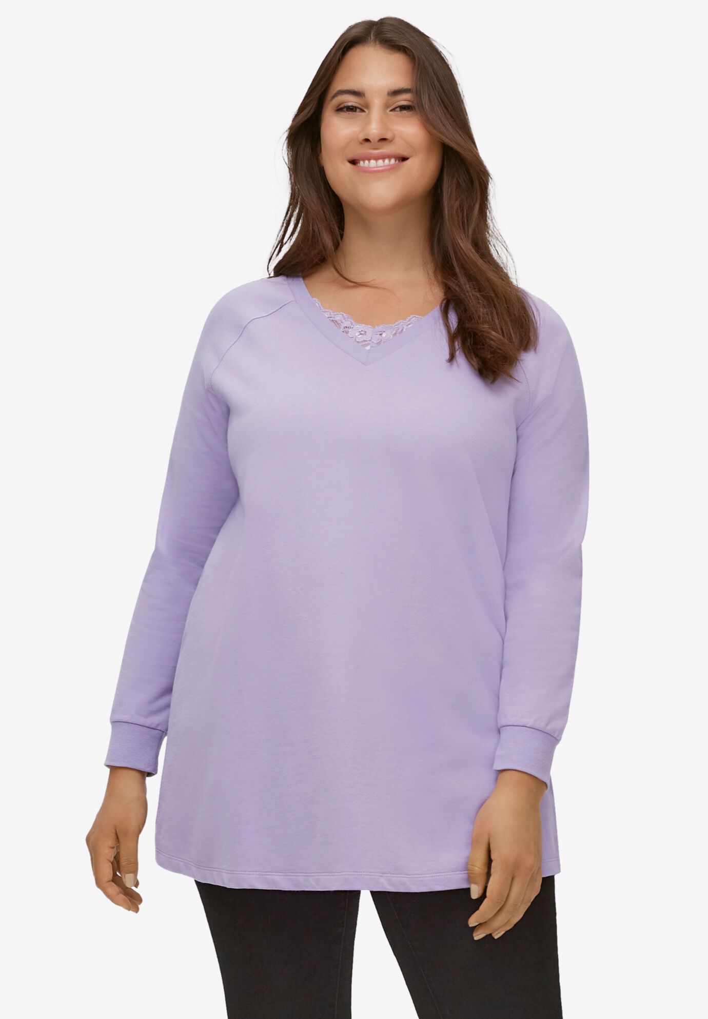 Plus size soft sweatshirt clearance