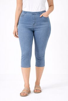 Mid-Rise Stretch Capri Jegging