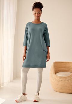 French Terry Zip Pocket Tunic