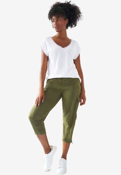 Plus Size Stretch Cargo Pants
