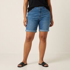 Plus Size Colored Denim Shorts