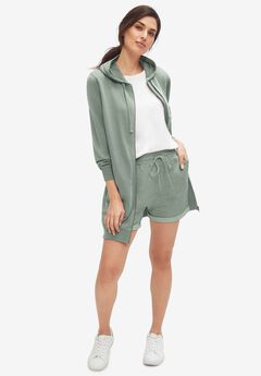 French Terry Drawstring Shorts