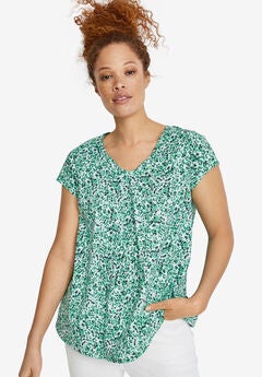Twisted V-neck Tee