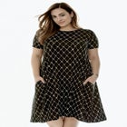 Stretch Knit A-Line Dress image number null