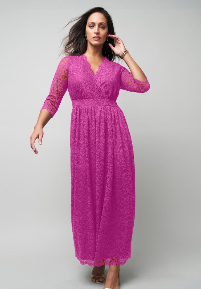 Stretch Lace Maxi Dress image number 0